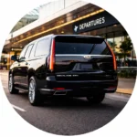 Black cadillac escalade airport transfer
